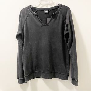 Mono B Mineral Wash Raglan Pullover - Size Medium